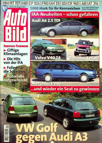 Deckblatt Auto Bild (35/1997)